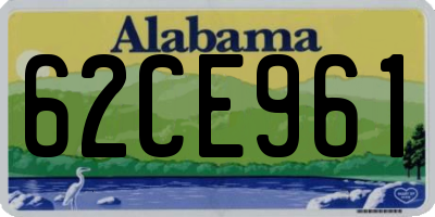 AL license plate 62CE961