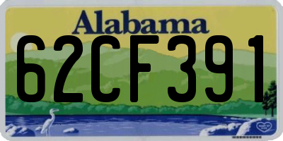 AL license plate 62CF391