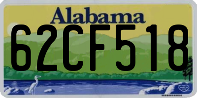 AL license plate 62CF518