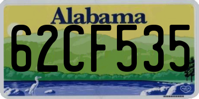 AL license plate 62CF535