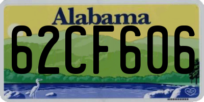 AL license plate 62CF606