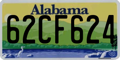 AL license plate 62CF624