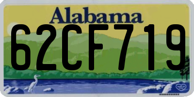 AL license plate 62CF719