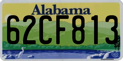 AL license plate 62CF813