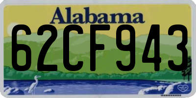 AL license plate 62CF943