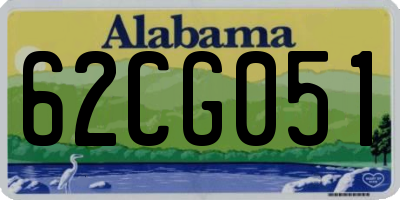 AL license plate 62CG051
