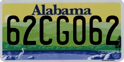 AL license plate 62CG062
