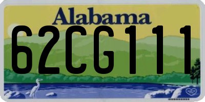 AL license plate 62CG111