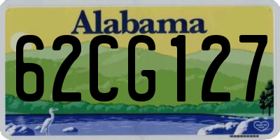 AL license plate 62CG127