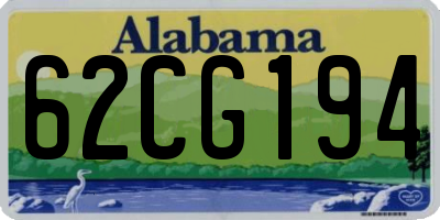 AL license plate 62CG194