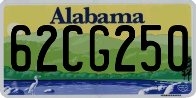 AL license plate 62CG250