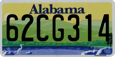 AL license plate 62CG314