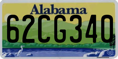 AL license plate 62CG340