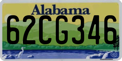 AL license plate 62CG346