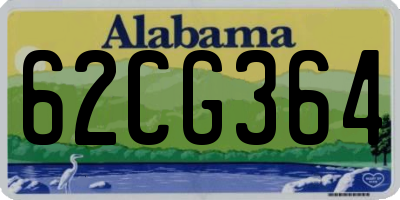 AL license plate 62CG364