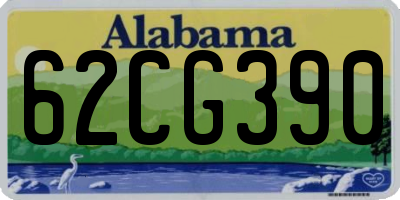 AL license plate 62CG390
