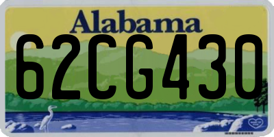 AL license plate 62CG430