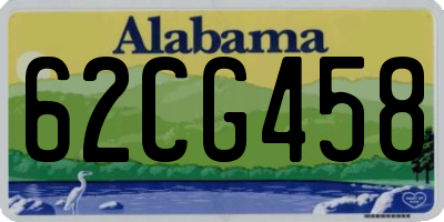 AL license plate 62CG458