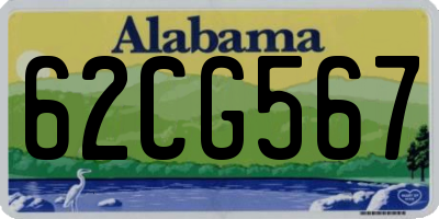 AL license plate 62CG567