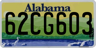 AL license plate 62CG603
