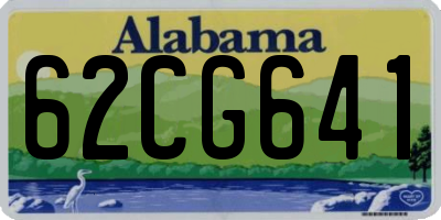 AL license plate 62CG641