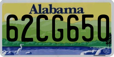 AL license plate 62CG650