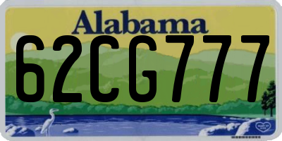 AL license plate 62CG777