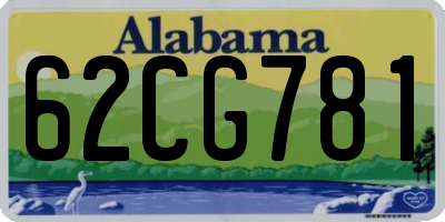 AL license plate 62CG781
