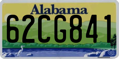 AL license plate 62CG841