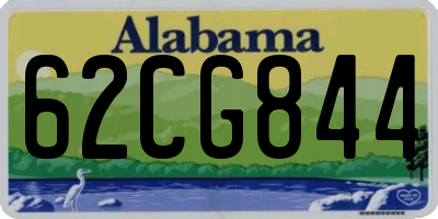 AL license plate 62CG844