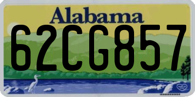 AL license plate 62CG857