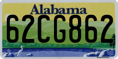AL license plate 62CG862