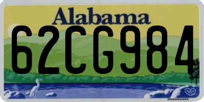AL license plate 62CG984
