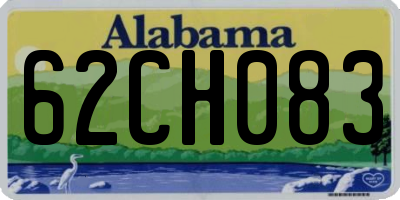 AL license plate 62CH083