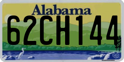 AL license plate 62CH144