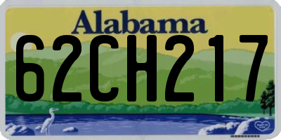 AL license plate 62CH217