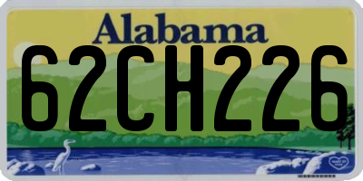 AL license plate 62CH226