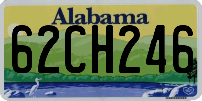 AL license plate 62CH246