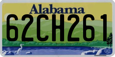AL license plate 62CH261