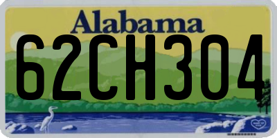 AL license plate 62CH304