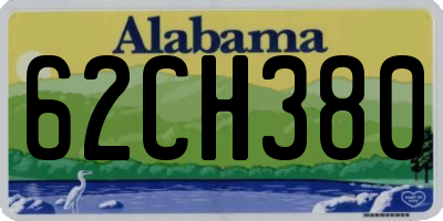 AL license plate 62CH380