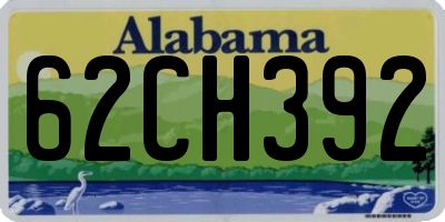 AL license plate 62CH392