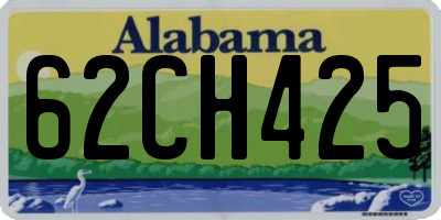 AL license plate 62CH425