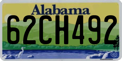 AL license plate 62CH492