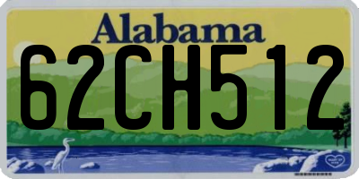 AL license plate 62CH512