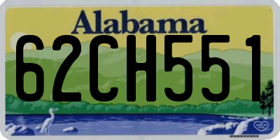 AL license plate 62CH551