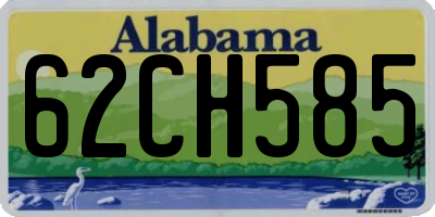 AL license plate 62CH585