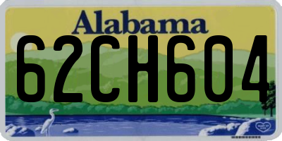 AL license plate 62CH604