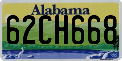 AL license plate 62CH668