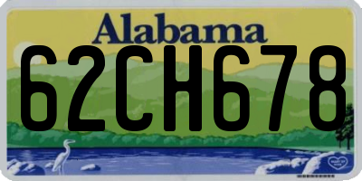 AL license plate 62CH678